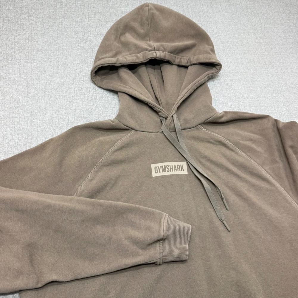 Gymshark Block Oversized Hoodie Womens S Camo Brown Pullover Sweatshirt Athletic